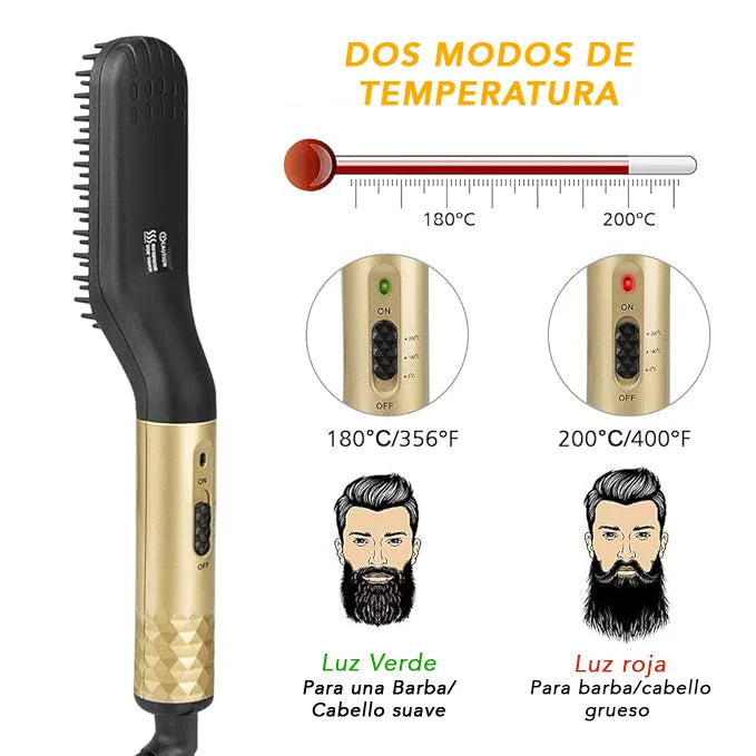 Cepillo Electrico o Plancha Para Alisar Barba y Pelo