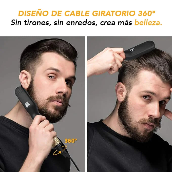 Cepillo Electrico o Plancha Para Alisar Barba y Pelo