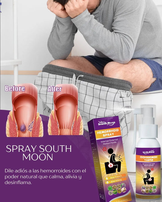 ¡SPRAY PARA HEMORROIDES SOUTH MOON!